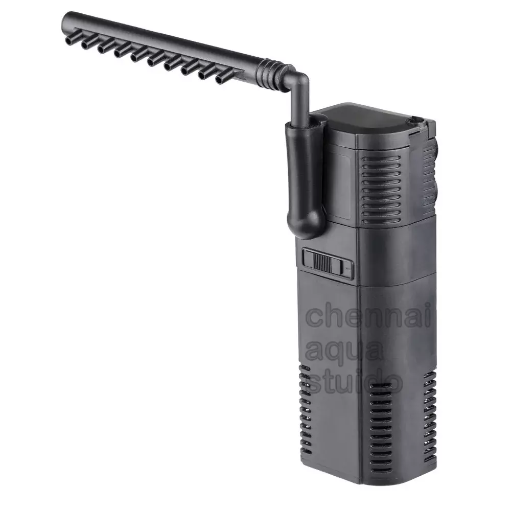 SunSun HJ-611B Internal Submersible Filtration Pump β 6W, 500 L/H | Quiet Aquarium Filter with Spray Bar & Venturi Air Pipe for Fresh & Saltwater Tanks