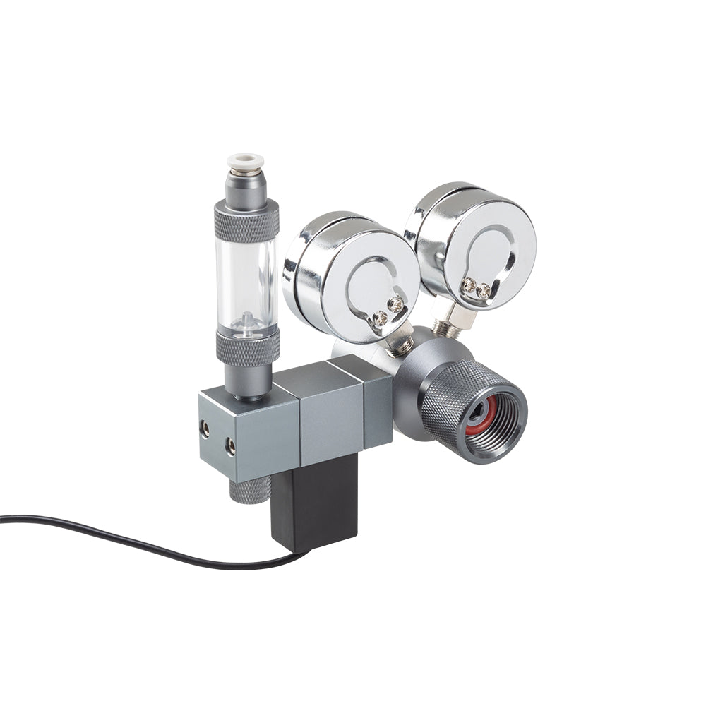 Wyin Aqua Dual Gauge Smart CO₂ Modular Regulator – Single Stage Modular Includes digital timer for scheduled CO₂ injection