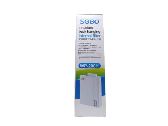 Sobo WP-200H Aquarium Back Hanging Internal Filter for Fish Tank Aquarium Water Filtration