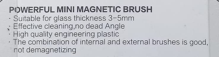 Magnetic Glass Cleaner maximum Glass Thickness 6mm (for Small Tank)