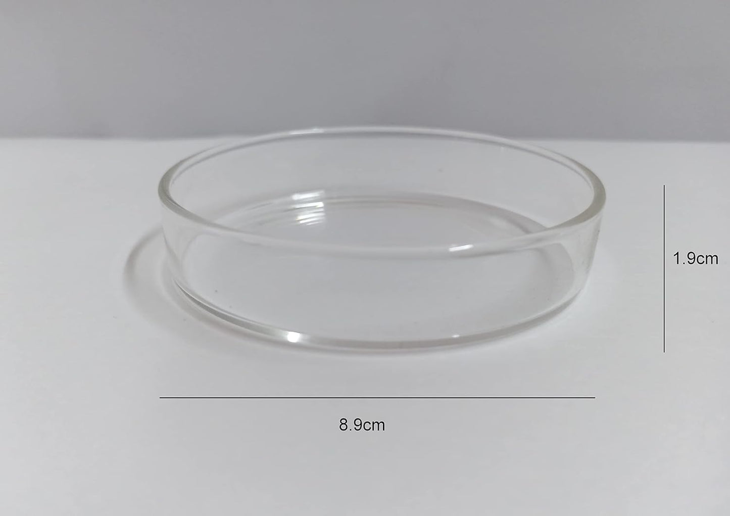 MR TRADERS Glass Shrimp Food Tray (Medium Size : 8.9cm)