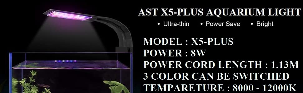 Aquarium X5 - Plus 8W LED Light