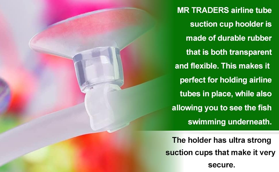 MR TRADERS Aquarium Chukker 12 pcs Aquarium Fish Tank Suction Cups Airline Pump Tube Holders Clips Clamps