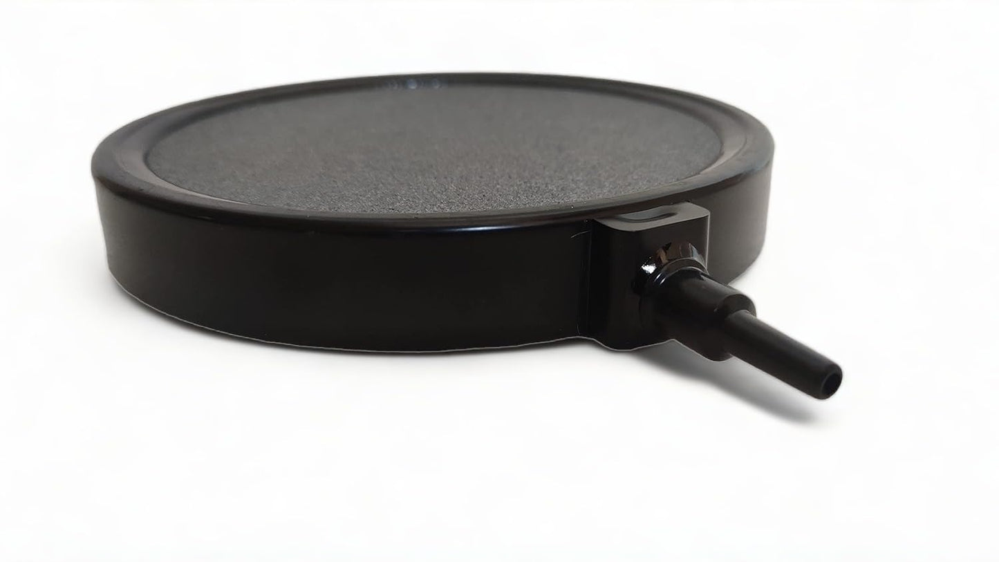 5-Inch (12.7 cm) Round Air Stone Disc Bubble Diffuser for Aquarium Fish Tank Black Color