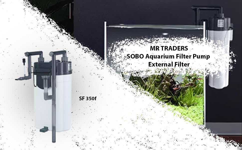 SOBO SF-150F | SF-350F | SF-550F Mini External Hang-On-Back Canister Filter for Aquarium Fish Tank