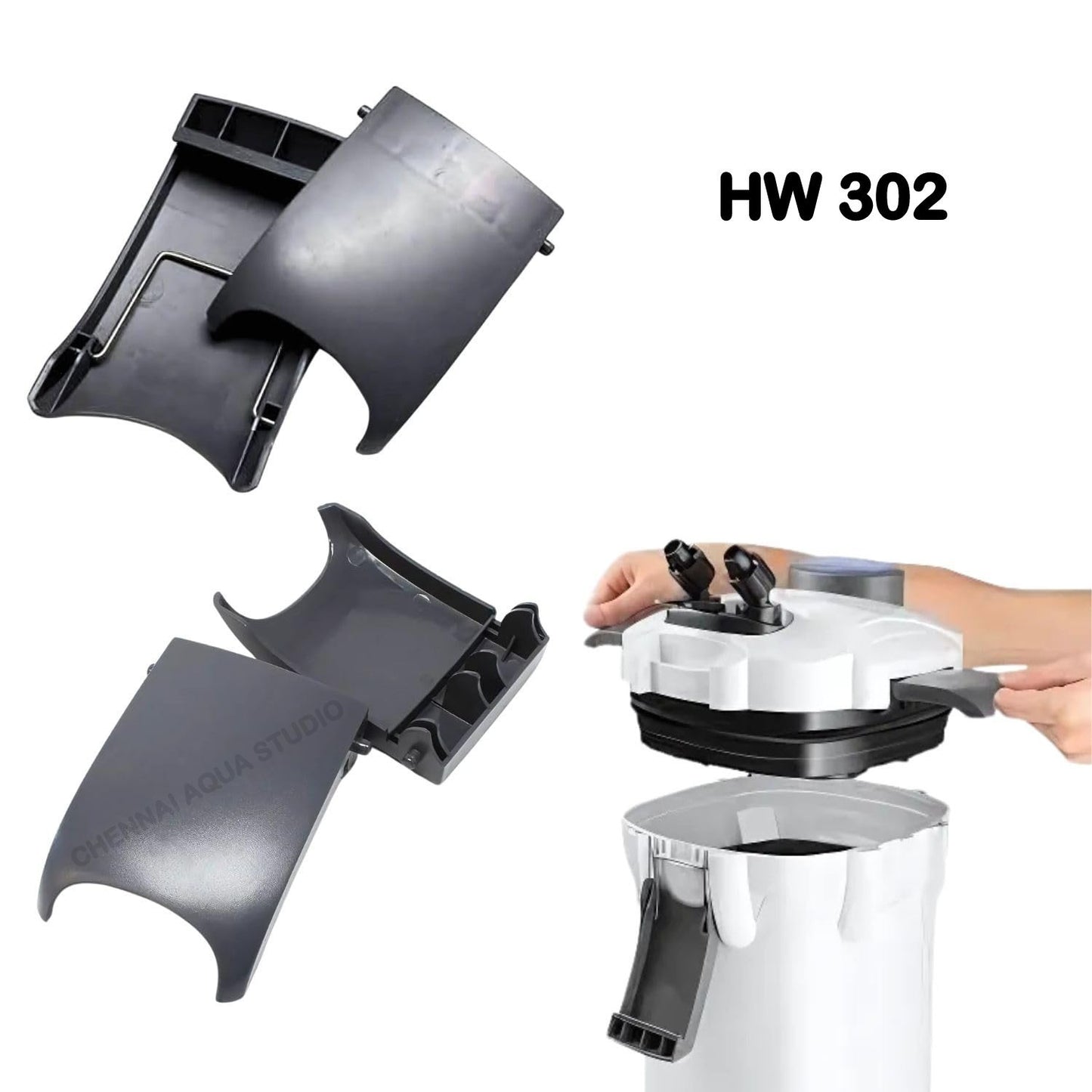 SUNSUN Aquarium Cannister Filter Locking Spare Clip Clamp Set with Metal and Without Metal Clamp Set of 4