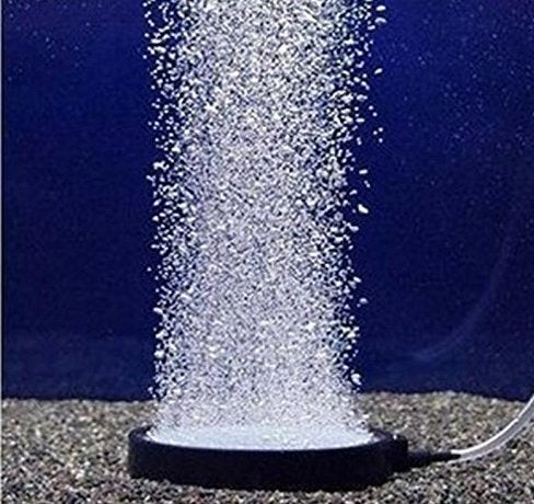 Round Air Stone Disc Bubble Diffuser for Aquarium Fish (Tank Not stutable for Normal Aquarium air Pump) sutable for Large Aquarium and Pond SIZE 20 CM