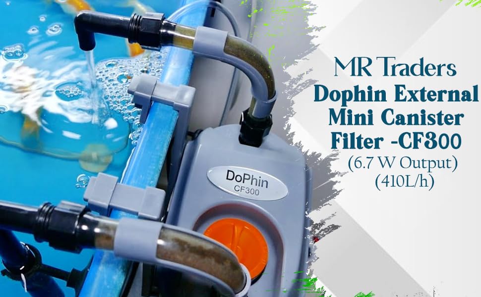 Dophin External Mini Canister Filter Model CF300 6.7W 410L/H