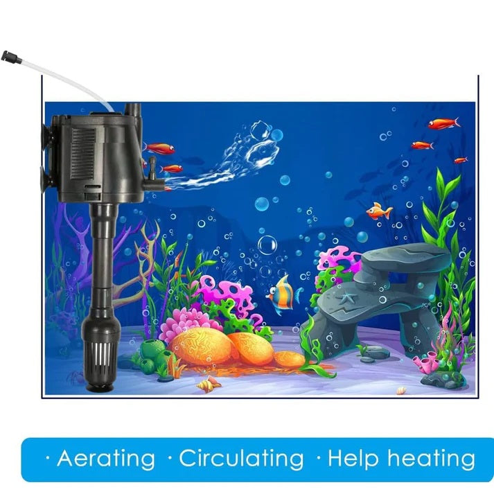Sobo WP-1990 Multifunction Submersible Pump for Aquarium Fish Tank Power Heads Water Pump
