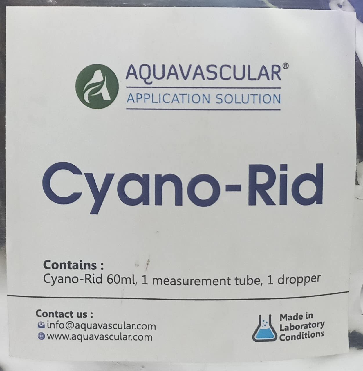 AquaVascular Cyano-Rid 60ml(1 Measurement Tube, 1 Dropper)