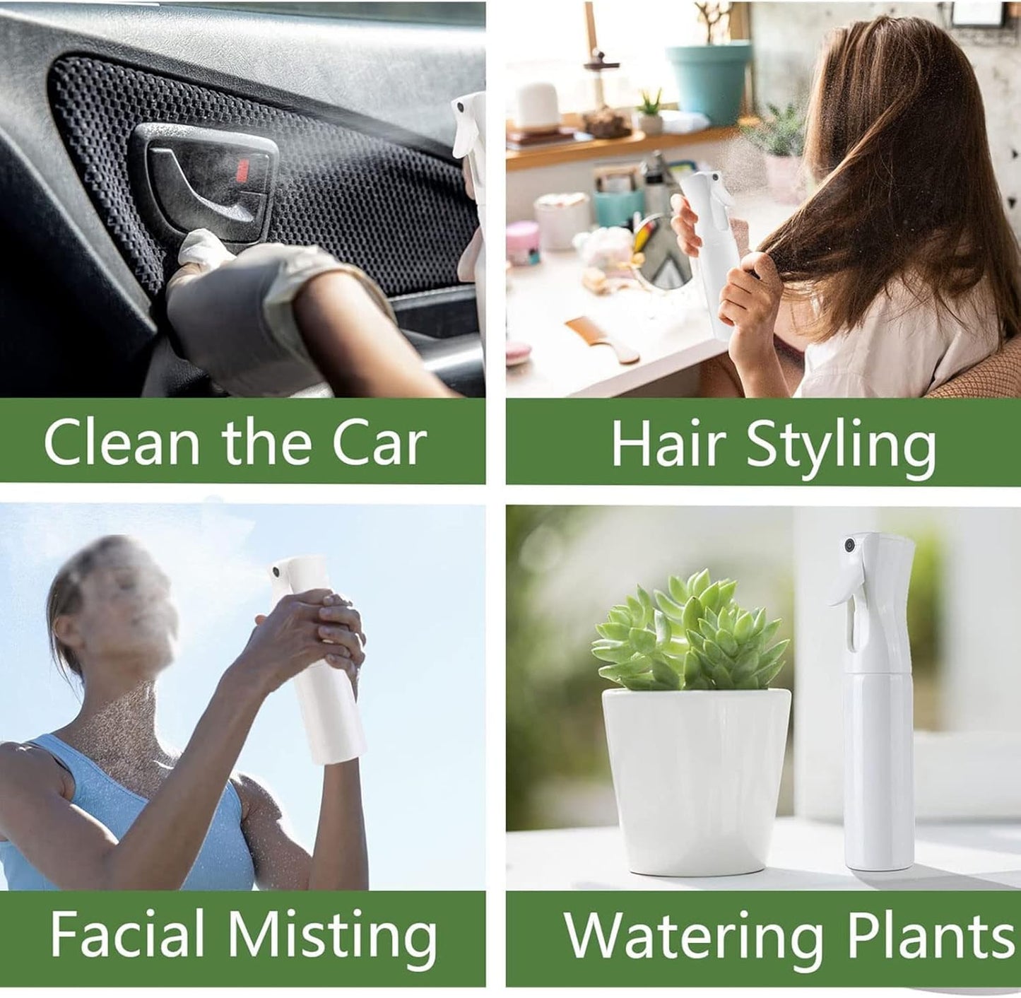 Mist Water Spray Bottle for Plants & more.. White, 300ml