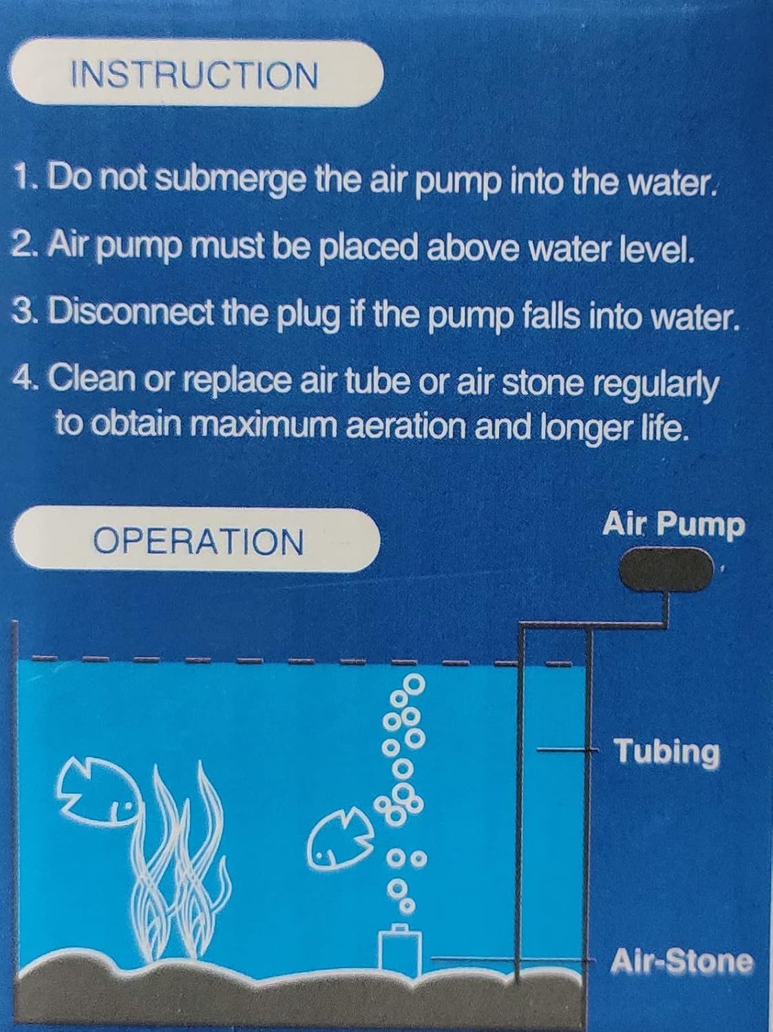 Dophin AP 2500 One Way Aquarium Air Pump (It's Very Small Suitable only for 60 to 80L Fish Tank)
