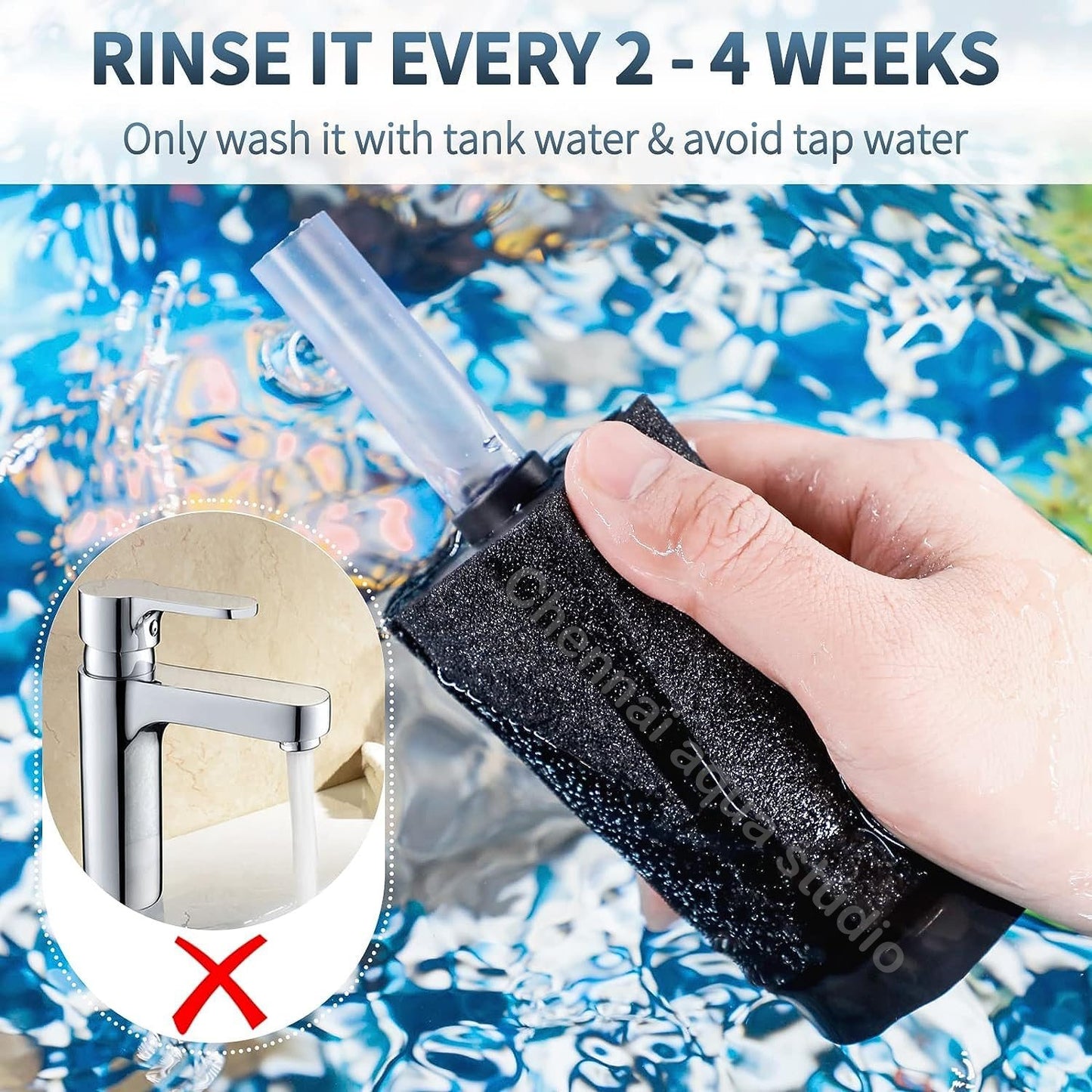 Xinyou XY-2836 Bio Sponge Filter – Compact & Efficient Aquarium Filtration