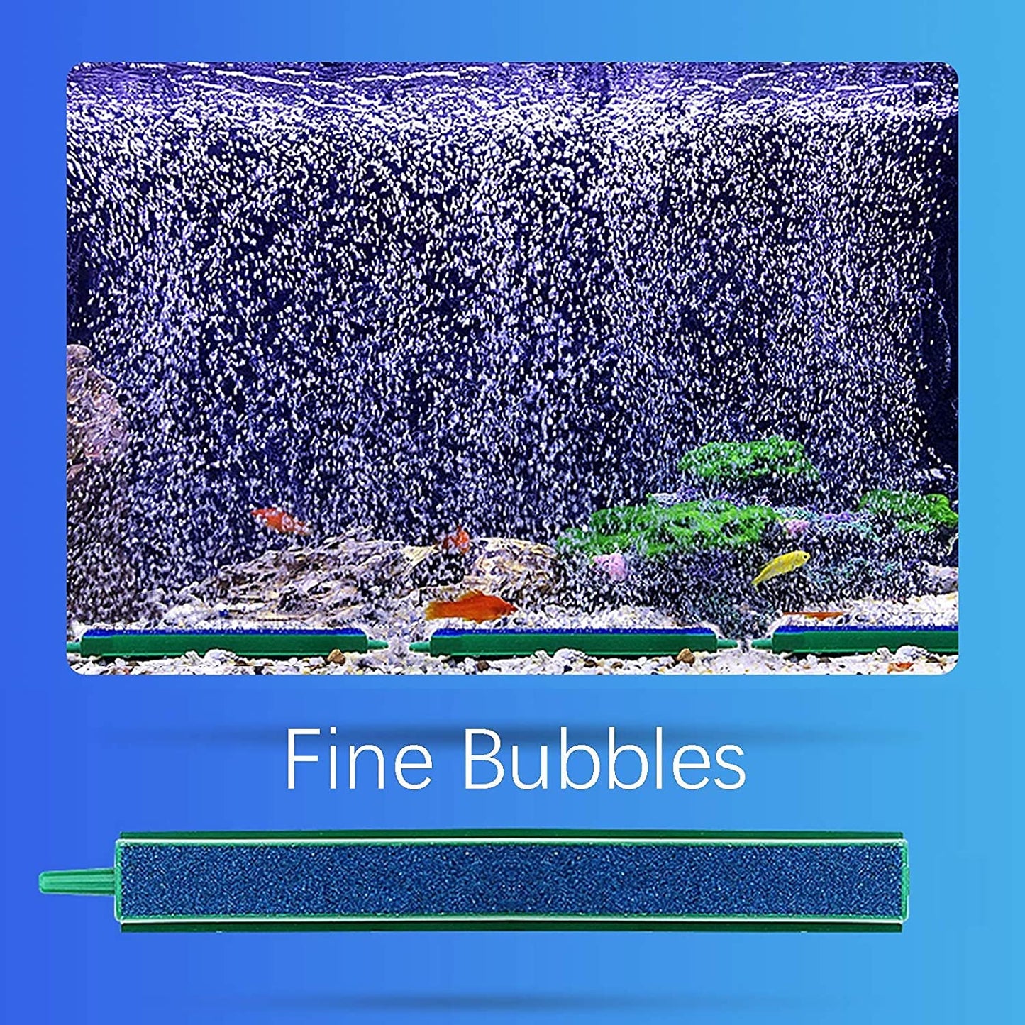 Air Stone Line for Aquarium (6 Inches) 1 Quantity with Free 2 Meter Airtube
