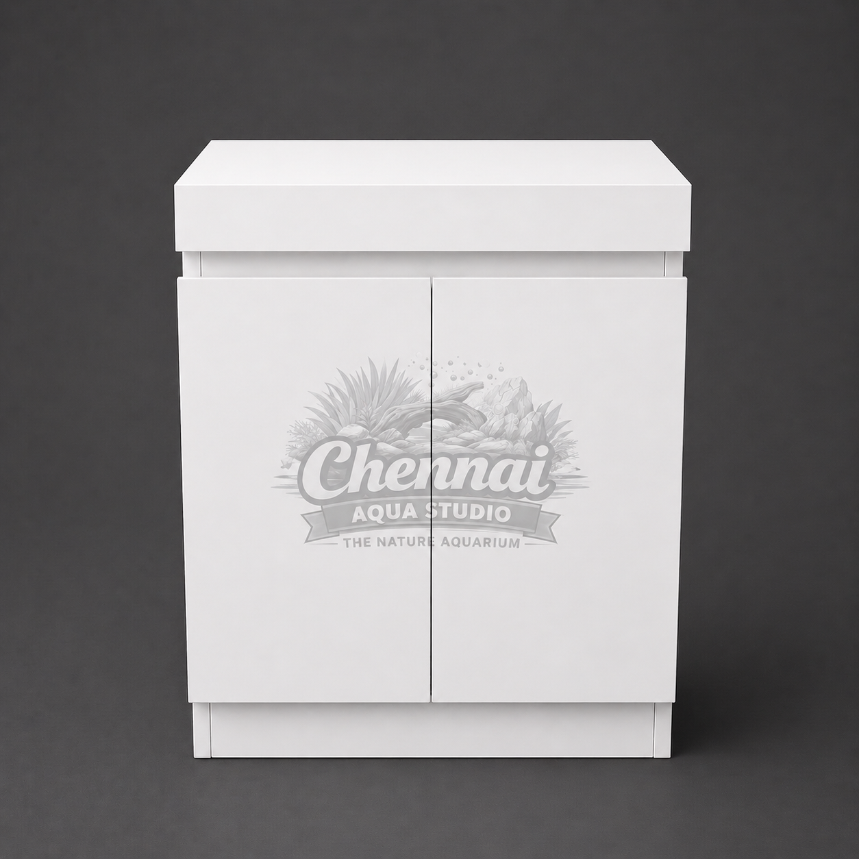 Luxury 2FT Aquarium Cabinet – Premium Finish Fish Tank Stand (60x45x90cm) White