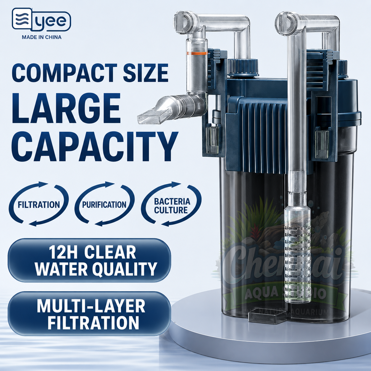 YEE 5W Hang-On Aquarium Filter (For Tanks up to 50cm) YBG 002