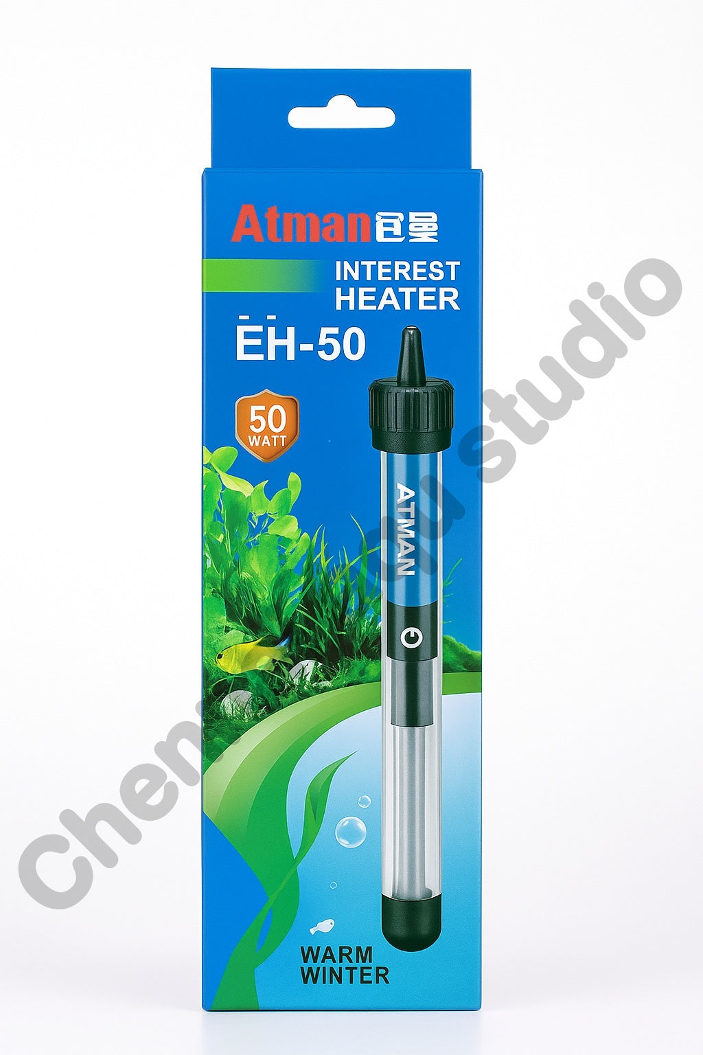 ATMAN Aquarium Heating Rod Thermostat Explosion-proof Automatic Constant Temperature Heating Rod Portable EH-50W