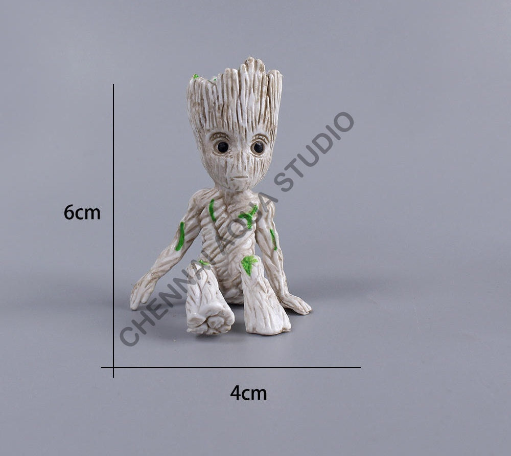 6cm Mini PVC Groot Action Figure – Tree-Man Cartoon Character Collectible Toy Model #01