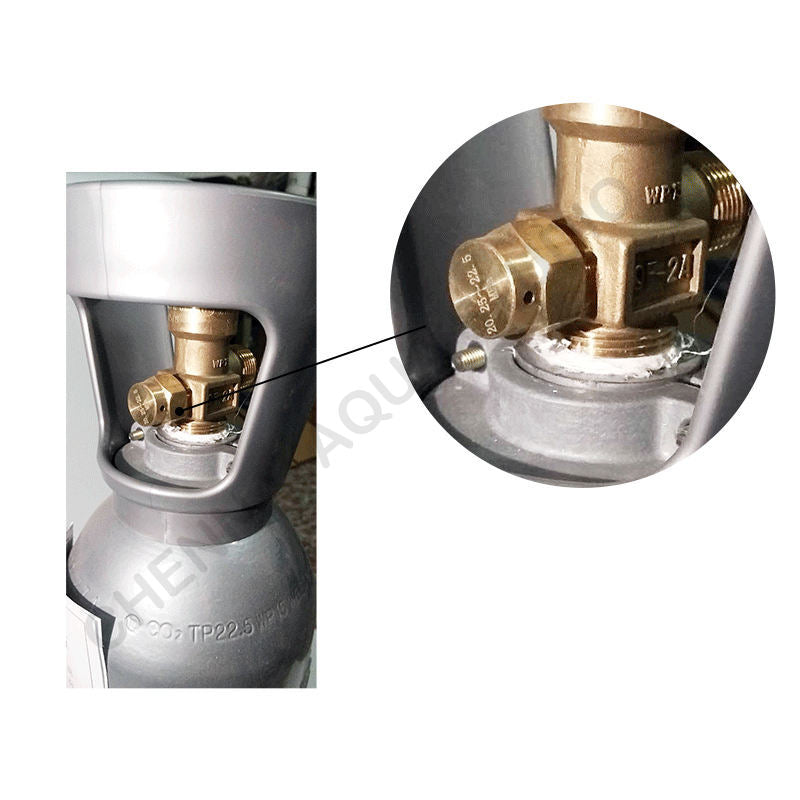 2L CO2 Cylinder for Planted Aquariums β High-Strength Steel with G5/8 Valve Thread (Empty)