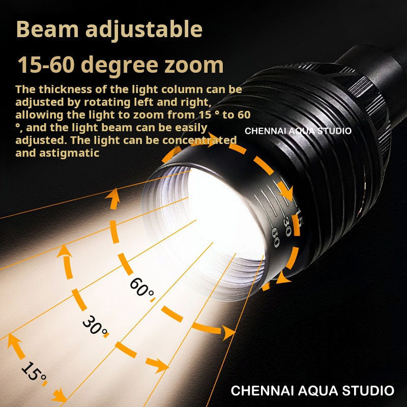 Super Pro Spotlight LED Aquarium Light – 10W Clip-On | Metal Body | Adjustable Beam & 3-Color Modes | For Nano & Sea Tanks (3–15mm Glass)