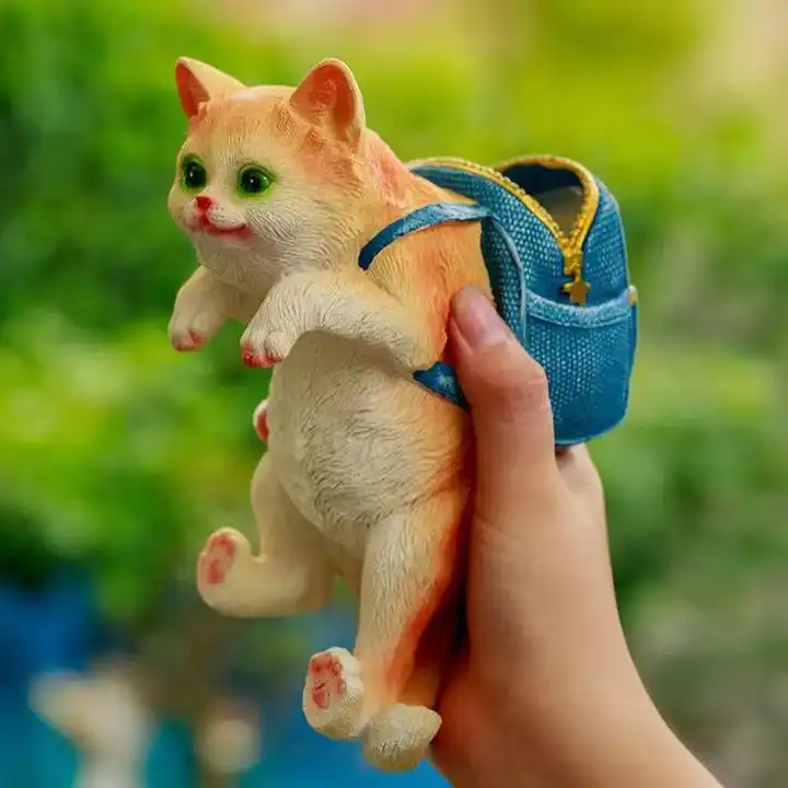 Aquarium fish tank decoration ornaments backpack cat Toy (size Approx. 6.8 Γ 4.9 Γ 3.2 inches ))