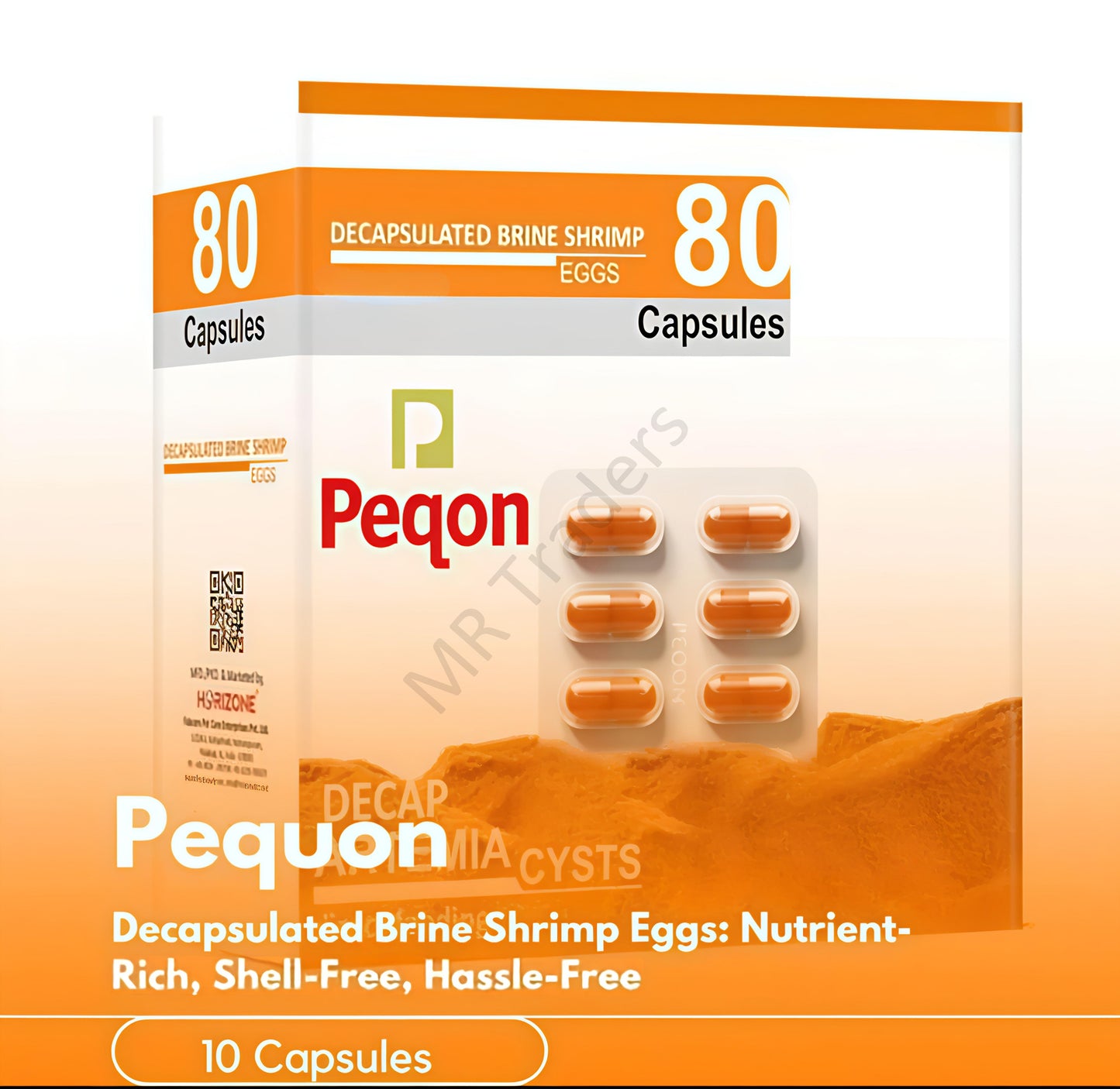 Peqon Shell-Free Decapsulated Brine Shrimp β Ready-to-Feed, High Protein for Fish