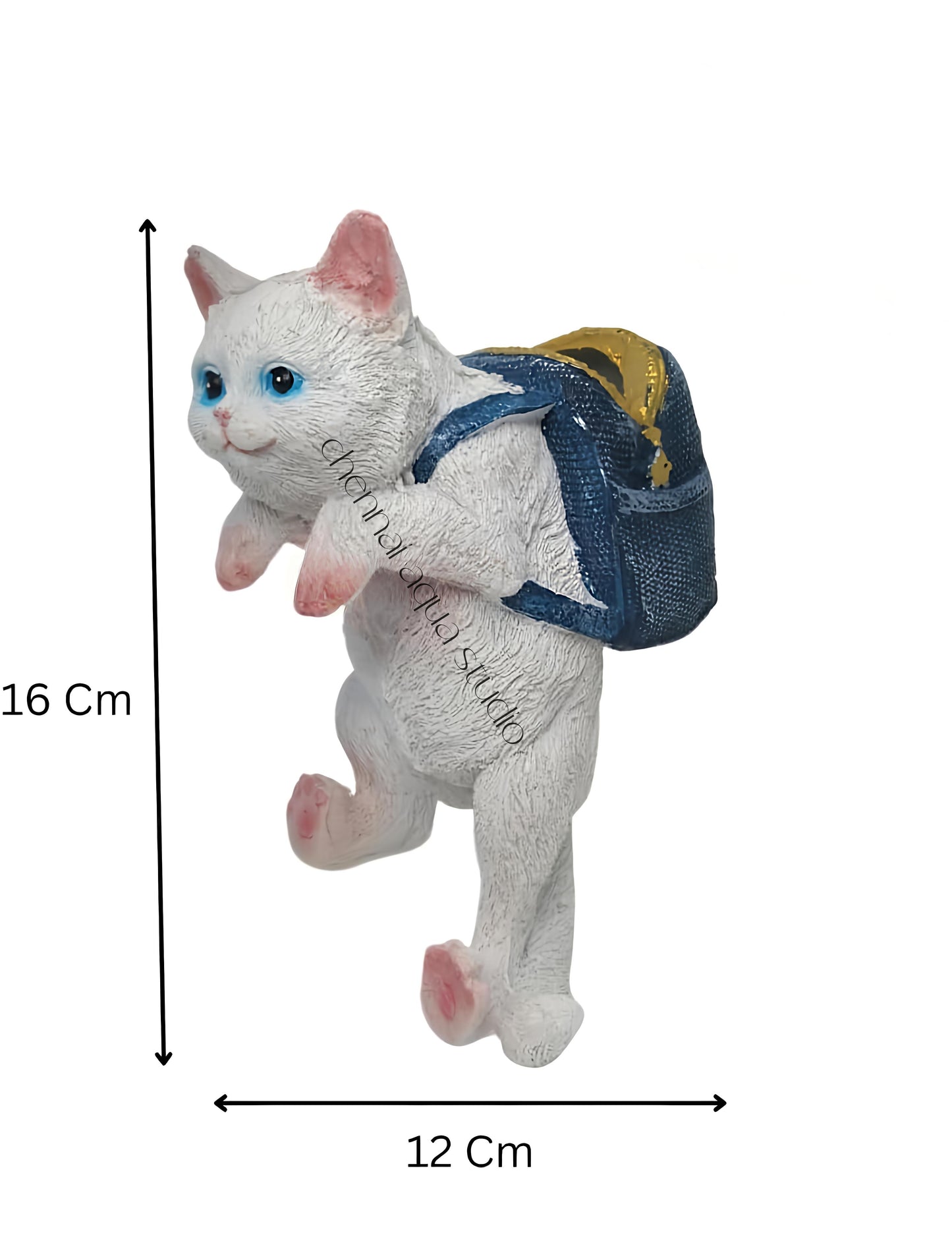 Aquarium fish tank decoration ornaments backpack cat Toy (size Approx. 6.8 Γ 4.9 Γ 3.2 inches ))
