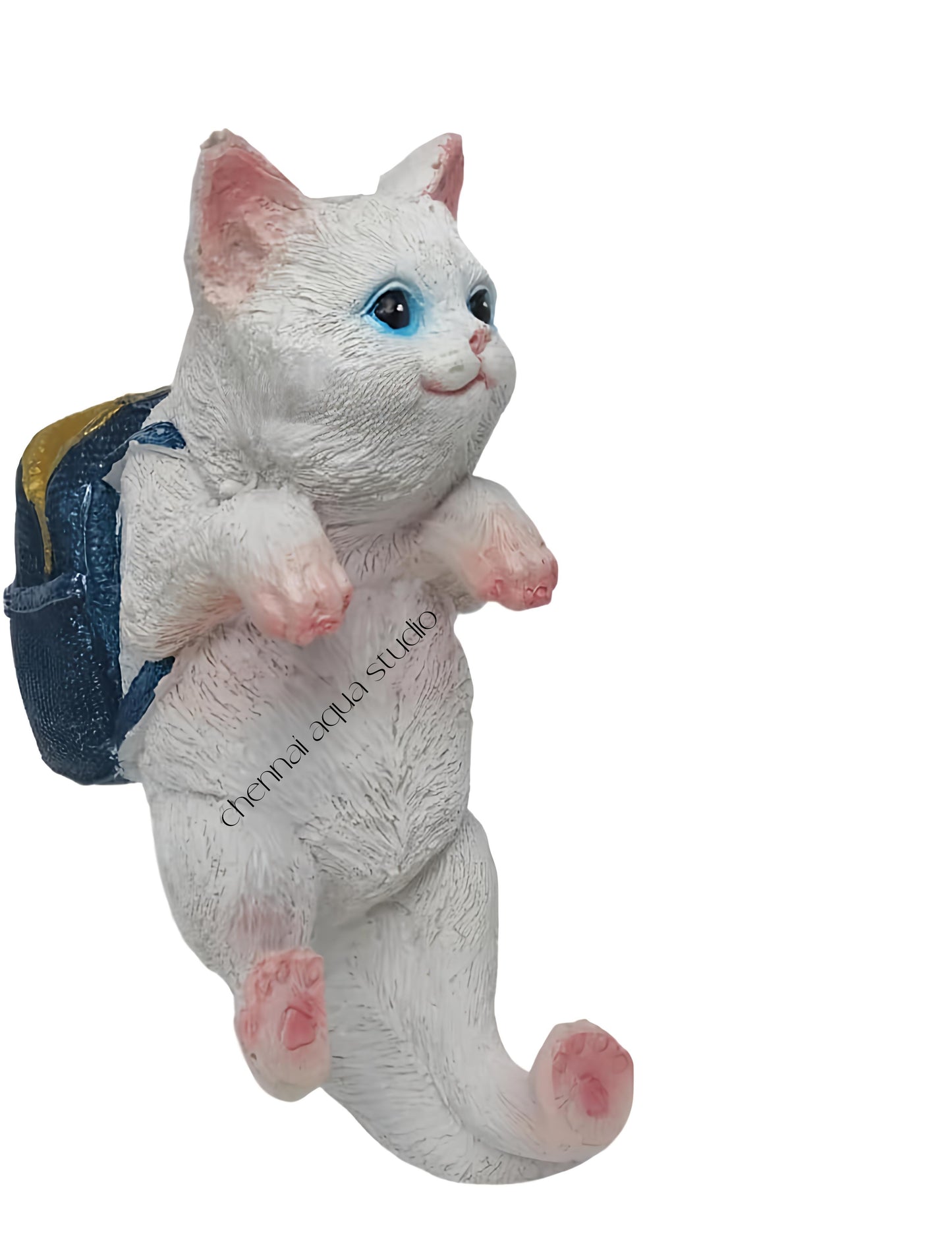 Aquarium fish tank decoration ornaments backpack cat Toy (size Approx. 6.8 Γ 4.9 Γ 3.2 inches ))