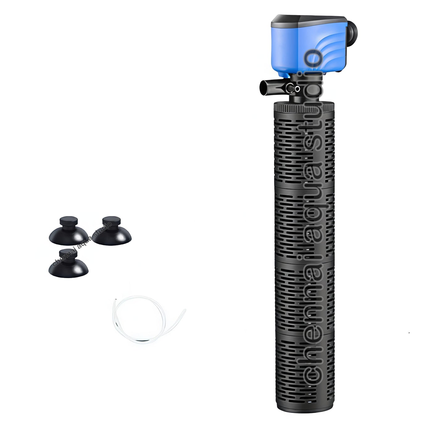 Silent Internal Aquarium Filter with Air Pump Eco-Friendly Plastic Fish Tank Power 45w H.max:2.4M F.MAX:3000L/H WP-408YF