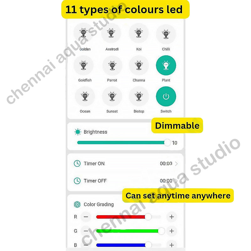 DEYAO E Series RGB LED Light – 360° Rotating Clamp & App Control