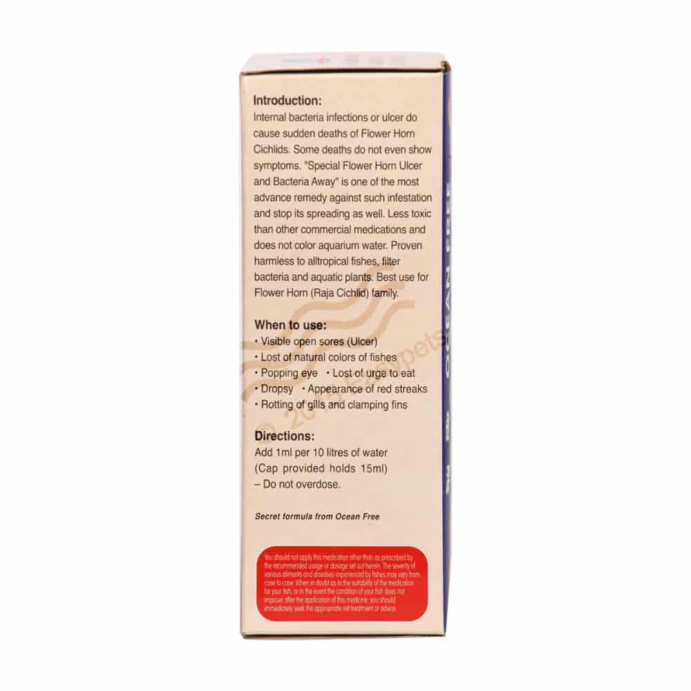 OceanFree Flower Horn Ulcer and Internal bacteria away (FH2) – 150 Ml