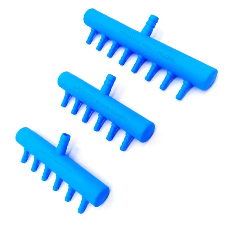 Plastic Aquarium Air Splitter Valve – 2/4/6/8/12 Way Air Pump Flow Control Distributor for Fish Tanks