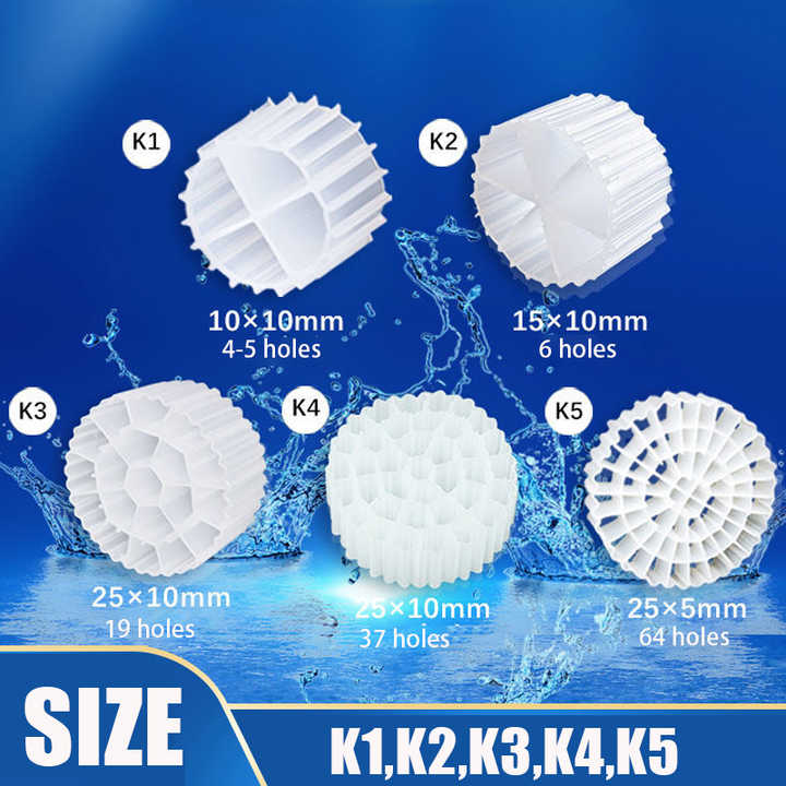 MR TRADERS K1 Bio Filter Media 500g Content Size - 500g (Approx 1000-1800 Pieces)