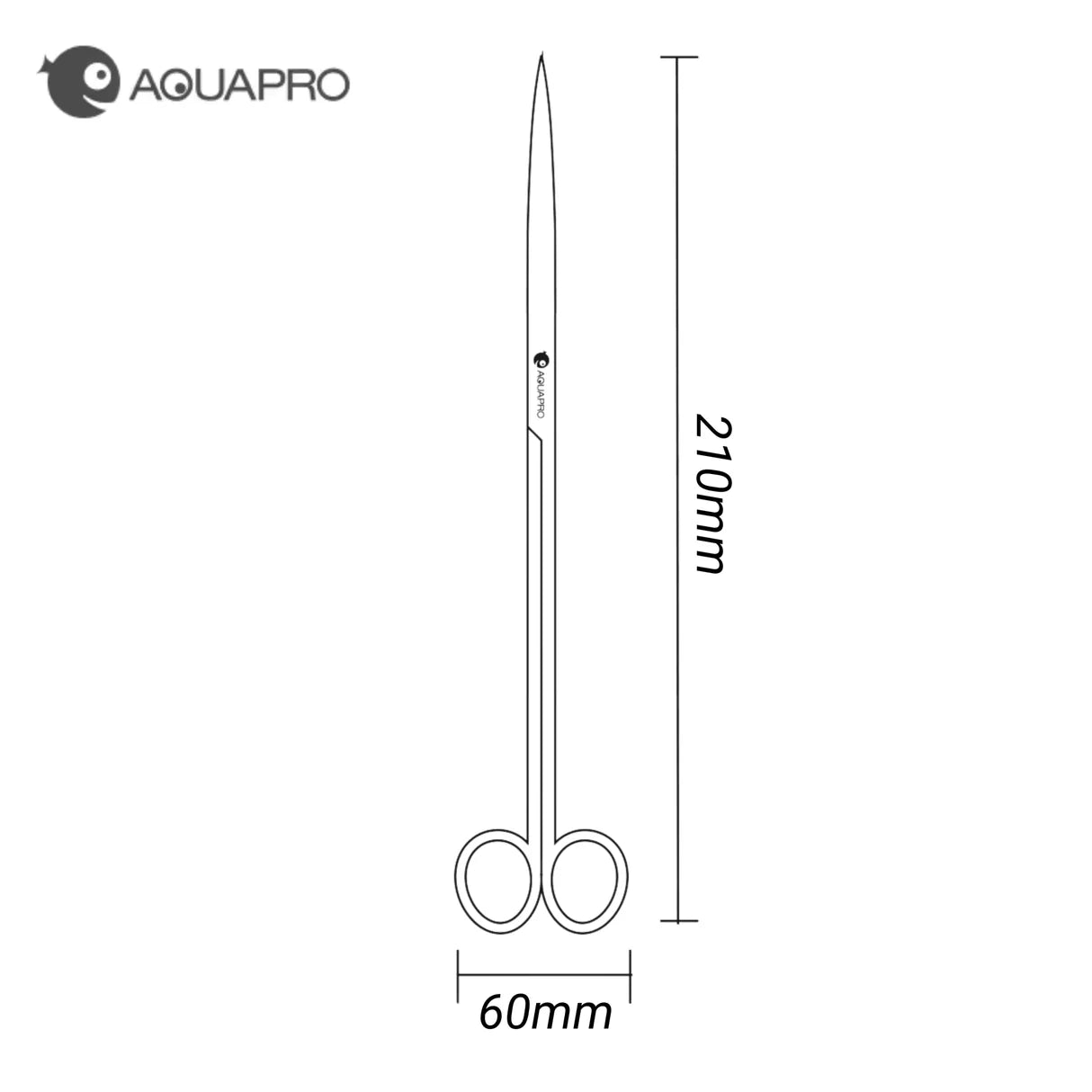 Aquapro Pro Aquarium Scissors – 21cm (Straight, Wavy, Curved)