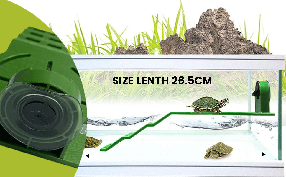 Dophin Turtle Ladder Green Color Turtle Rest Platform Aquarium Tool