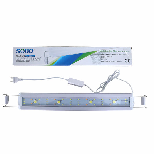 SOBO Slim Bright COB Plant LAMP (Model: AL-480 COB, AC 220-240V 50HZ, Power:21W) for 50 cm Planted Aquarium LED Light