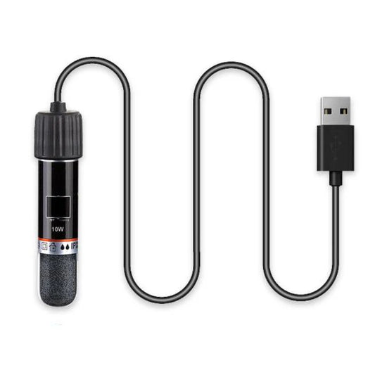 10W Mini USB Aquarium Heater | Constant Temperature Heater for Fish Tanks (Adapter Not Included) size 8.8cm