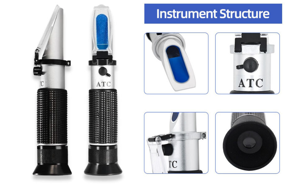 ATC Refractometer Saltwater Aquarium For Reading Salinity