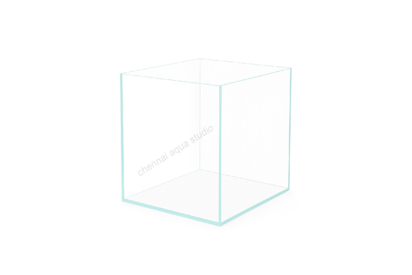 High Quality Ultra Clear Seamless Glass Aquarium Tank – 20cm All Sides Premium Fish Tank (Cube tank)