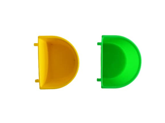 MR TRADERS Products Bird Feeder Common Feeder Tray Small (Multi Color) (Pack of 4)