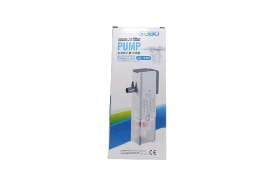 SOBO Aquarium Internal Filter Pump (Model : AQ- 1000F,Power: 15W, Output: 1000L/H Ac 220-240v 50/60HZ)