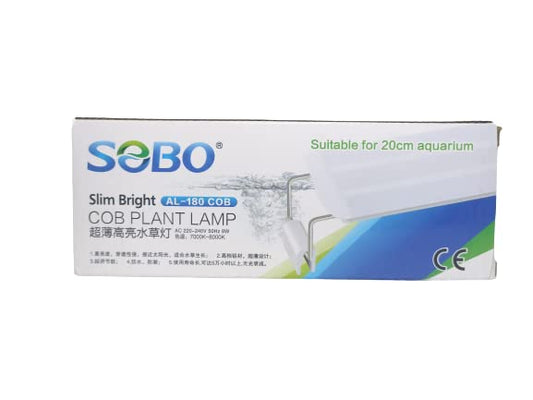 SOBO Slim Bright COB Plant LED LAMP (Model: AL-180 COB, AC 220-240V 50HZ, Power: 8W for 20cm Tank)