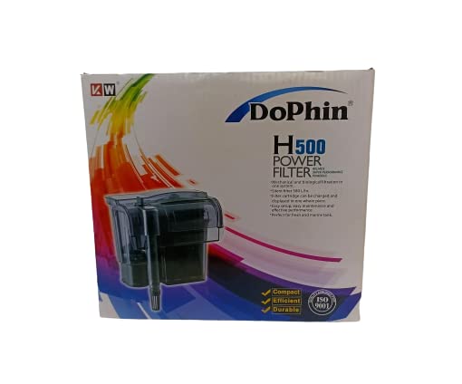 DOPHIN H500 (5.5W Output 580L/Hr) Aquarium Power Filter