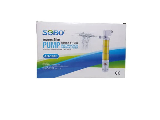 SOBO Aquarium Multifunction Internal Filter Pump (Model : AQ- 104F,Power: 30W, Output: 1800L/H Ac 220-240v 50/60HZ)