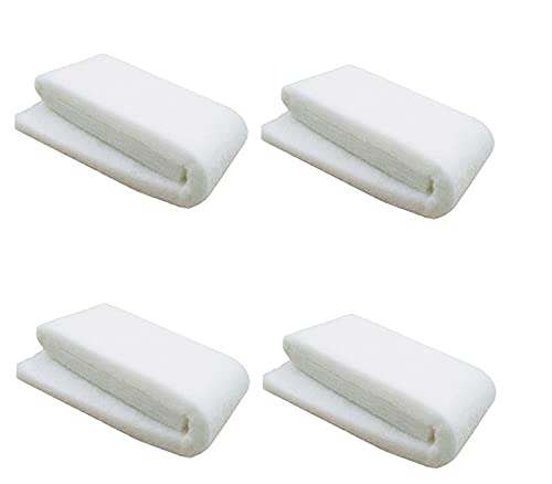 Aquarium White Sponge for Top Filters 3 feet Length Pack of 4