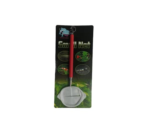 SS Small Net Extendable Handle Shrimp Net (Round) Pack of 1 (Colour May Varry) Aquarium Fish Net (13 cm x 5 cm)