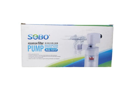 SOBO Aquarium Multifunction Internal Filter Pump (Model : AQ- 101F,Power: 10W, Output: 800L/H Ac 220-240v 50/60HZ)