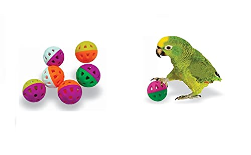 Bird Ball Toys with Rattler for Birds Playing Toys (Pack of 4) Birds
