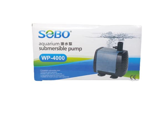 SOBO Aquarium Submersible pump (model: WP-4000, AC 220-240v 50/60Hz,Power:40W F.max: 2000L/H, H.Max:2M)