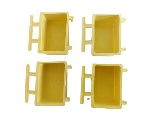 Bird Feeder Common Feeder Tray (Yellow) (Pack of 4)